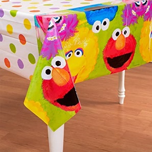 Sesame Street 1st Birthday Table Cover